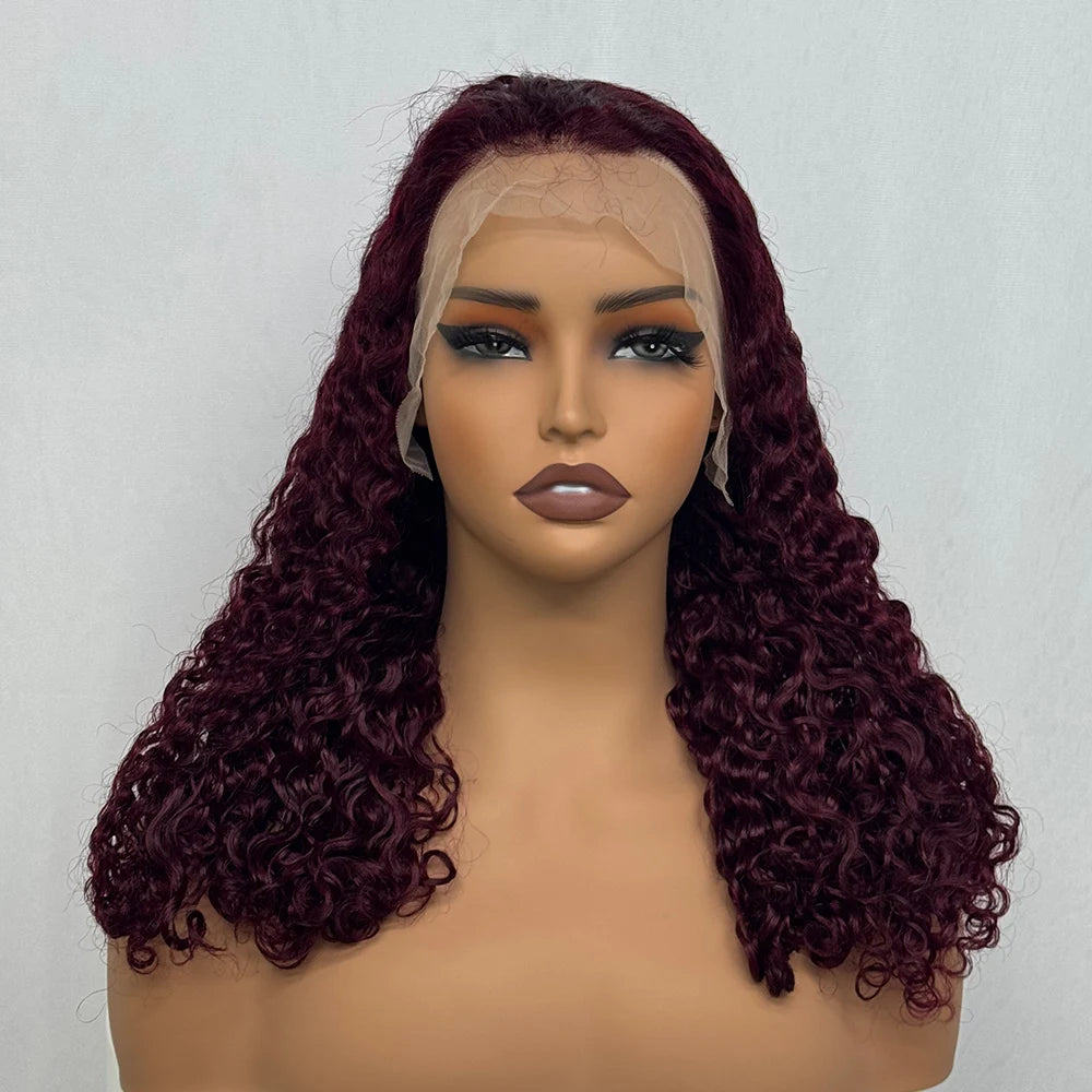 The Sumptuous Autumn — 13x4 Lace Frontal Water Wave Colored Wig (Density 250%)