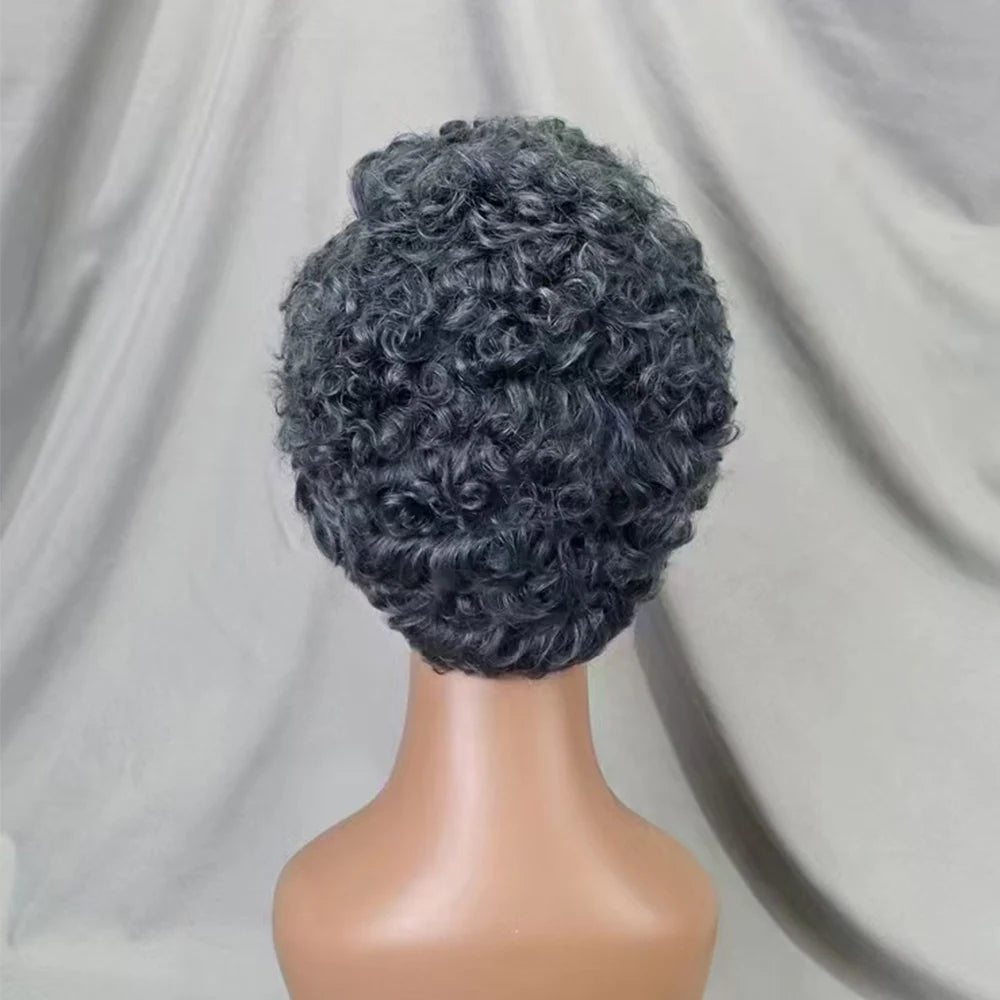La Petite Audacieuse — Perruque 13x4 Lace Frontal Pixie Curly (Densité 180%)