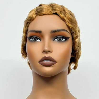 The Bohemian Pixie — Short Loose Wave Full Machine Made Wig (Density 150%)