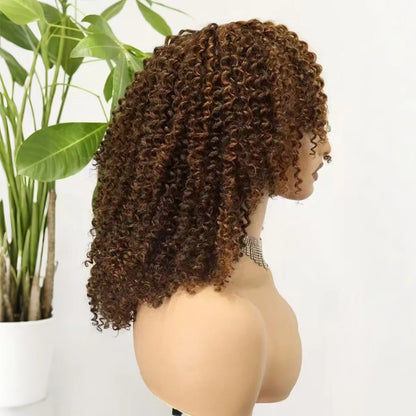 The Afro Crown — Kinky Curly Wig with Bangs (Maximum Density 350%)