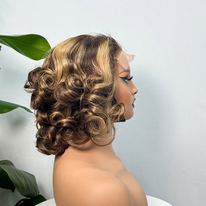 The Divine Curl — 5x5 Lace Closure Loose Bouncy Wig (Supreme Density 330%)
