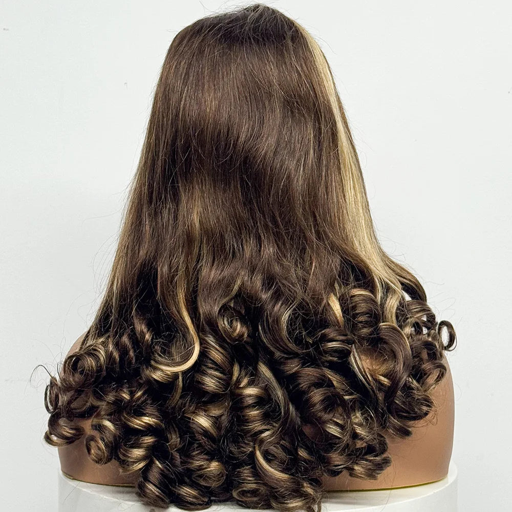 La Volcanique Spirale — Perruque 5x5 HD Lace Closure Spiral Curl (Densité Suprême 300% - 22")