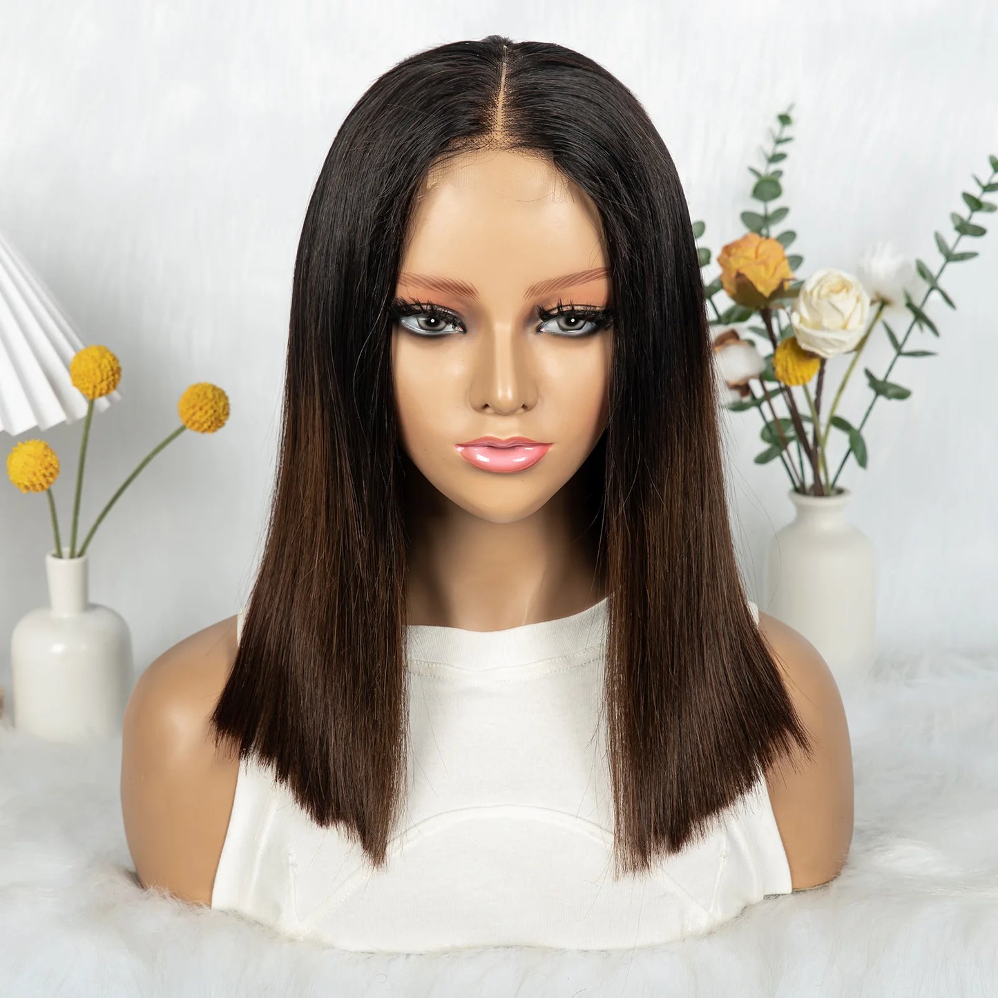 The Sunset Dynasty Smooth — 2x6 Real HD Lace Closure Straight Wig (Density 300%)