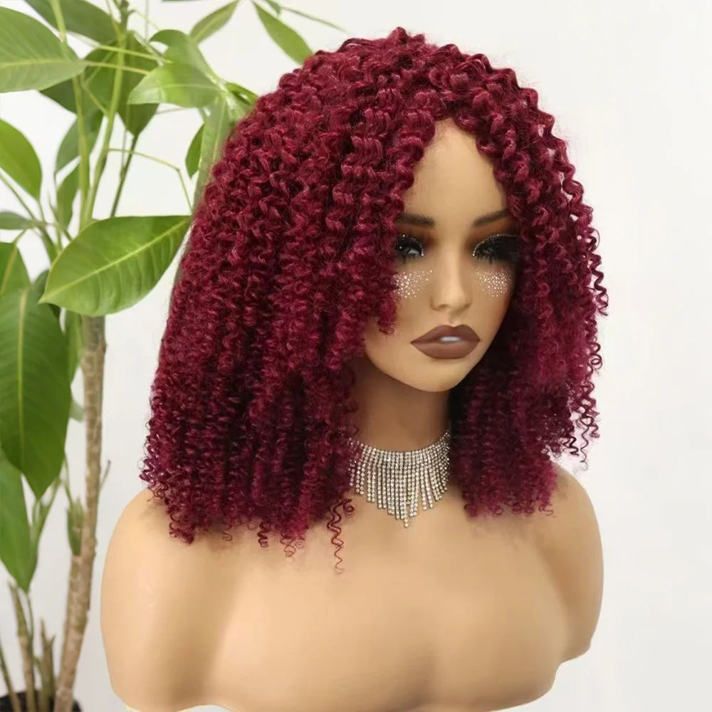 The Afro Crown — Kinky Curly Wig with Bangs (Maximum Density 350%)