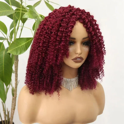 The Afro Crown — Kinky Curly Wig with Bangs (Maximum Density 350%)