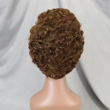 La Petite Audacieuse — Perruque 13x4 Lace Frontal Pixie Curly (Densité 180%)