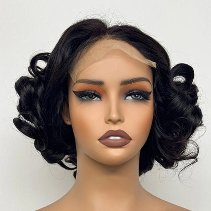 La Parisienne Bouncy — Perruque 5x5 HD Lace Closure Carré Loose Wave (Densité 250% - 14")
