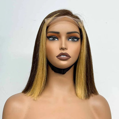 Le Bob C-Part — Perruque Carré 5x5 HD Lace Closure Bone Straight (Densité Suprême 280%)