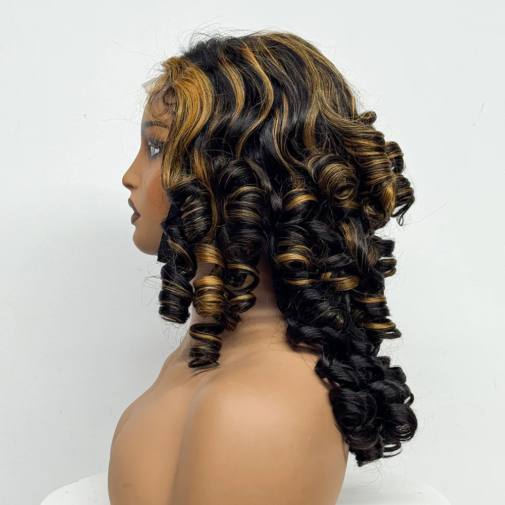 La Royale Bouncy — Perruque 4x4 Lace Closure Loose Wave (Densité Suprême 300% - 22")