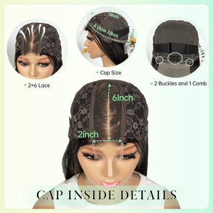Le Carré Impérial — Perruque 2x6 HD Lace Bob Raw Hair Vietnamien