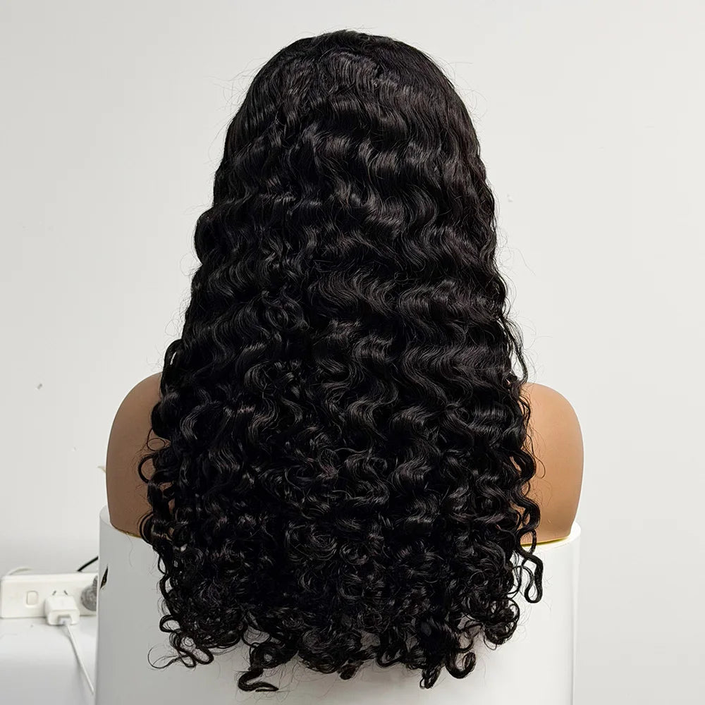 The Ebony Mermaid — 13x4 HD Lace Frontal Water Wave Wig (Density 300%)