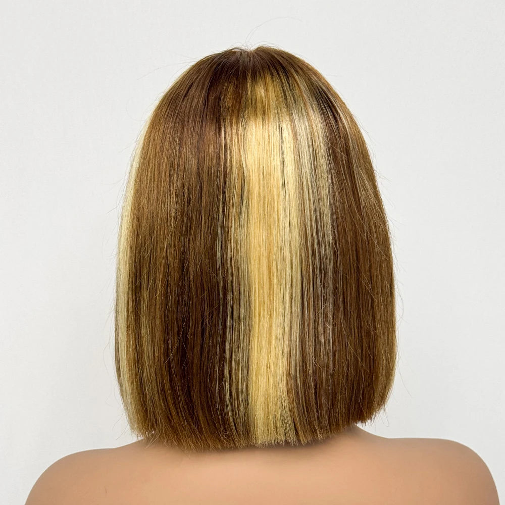 Le Carré Céleste — Perruque Bob 2x6 HD Lace Closure Bone Straight (Densité 250%)