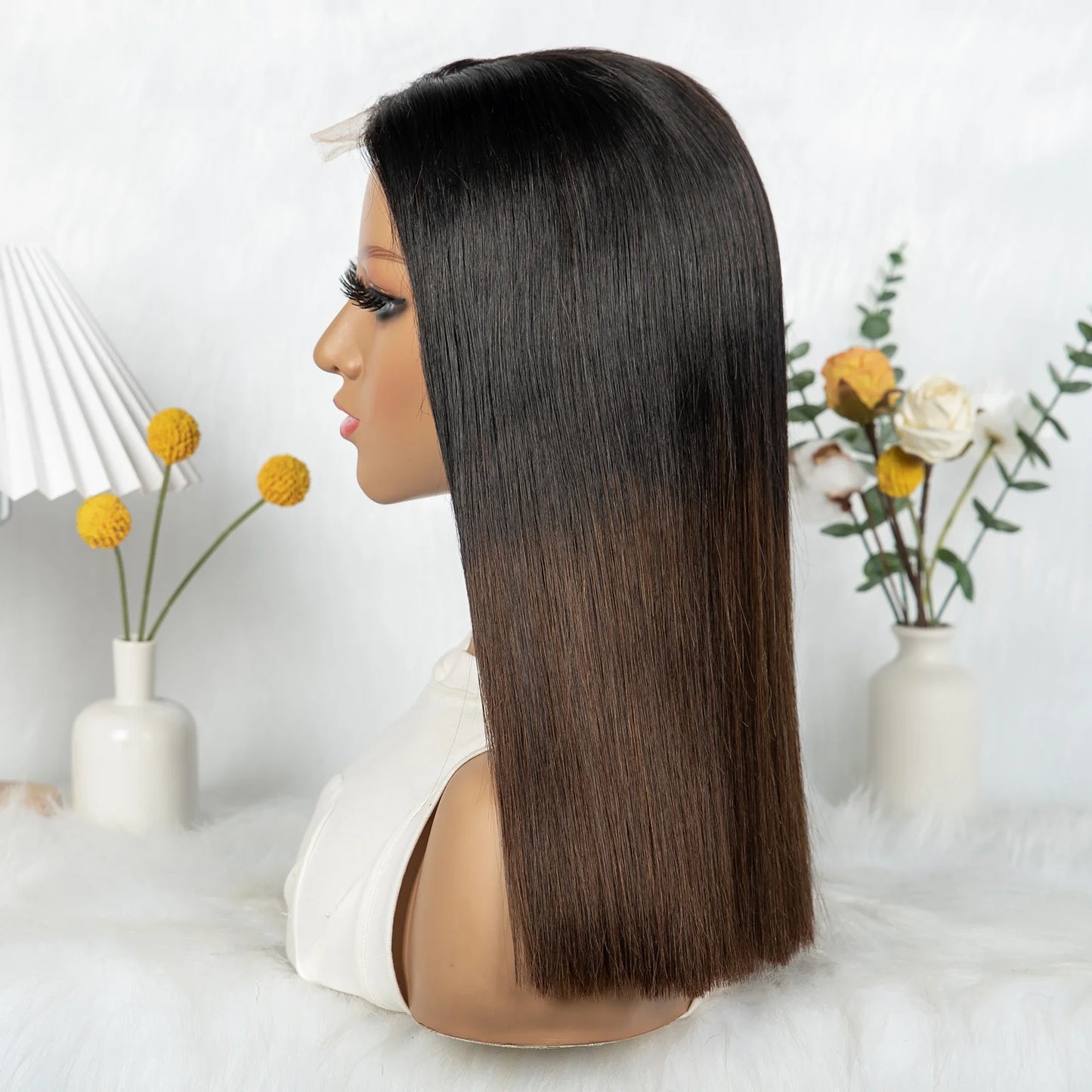 The Sunset Dynasty Smooth — 2x6 Real HD Lace Closure Straight Wig (Density 300%)