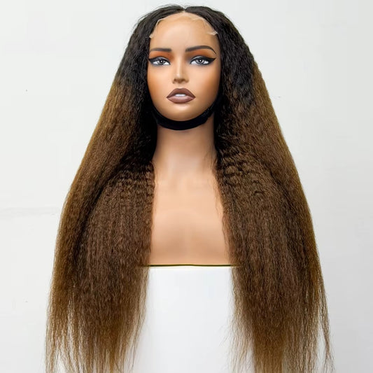The Sublime Yaki — 5x5 HD Lace Closure Kinky Straight Wig (Supreme Density 300% - 28")