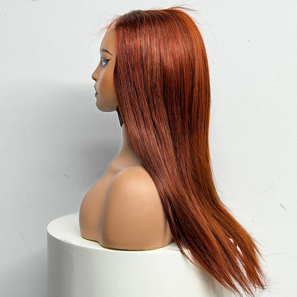 The Majestic Smooth — 4x4 Lace Closure Straight Wig (Supreme Density 280% - 22")