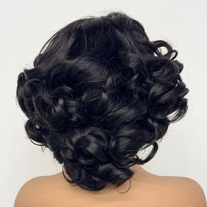 La Parisienne Bouncy — Perruque 5x5 HD Lace Closure Carré Loose Wave (Densité 250% - 14")