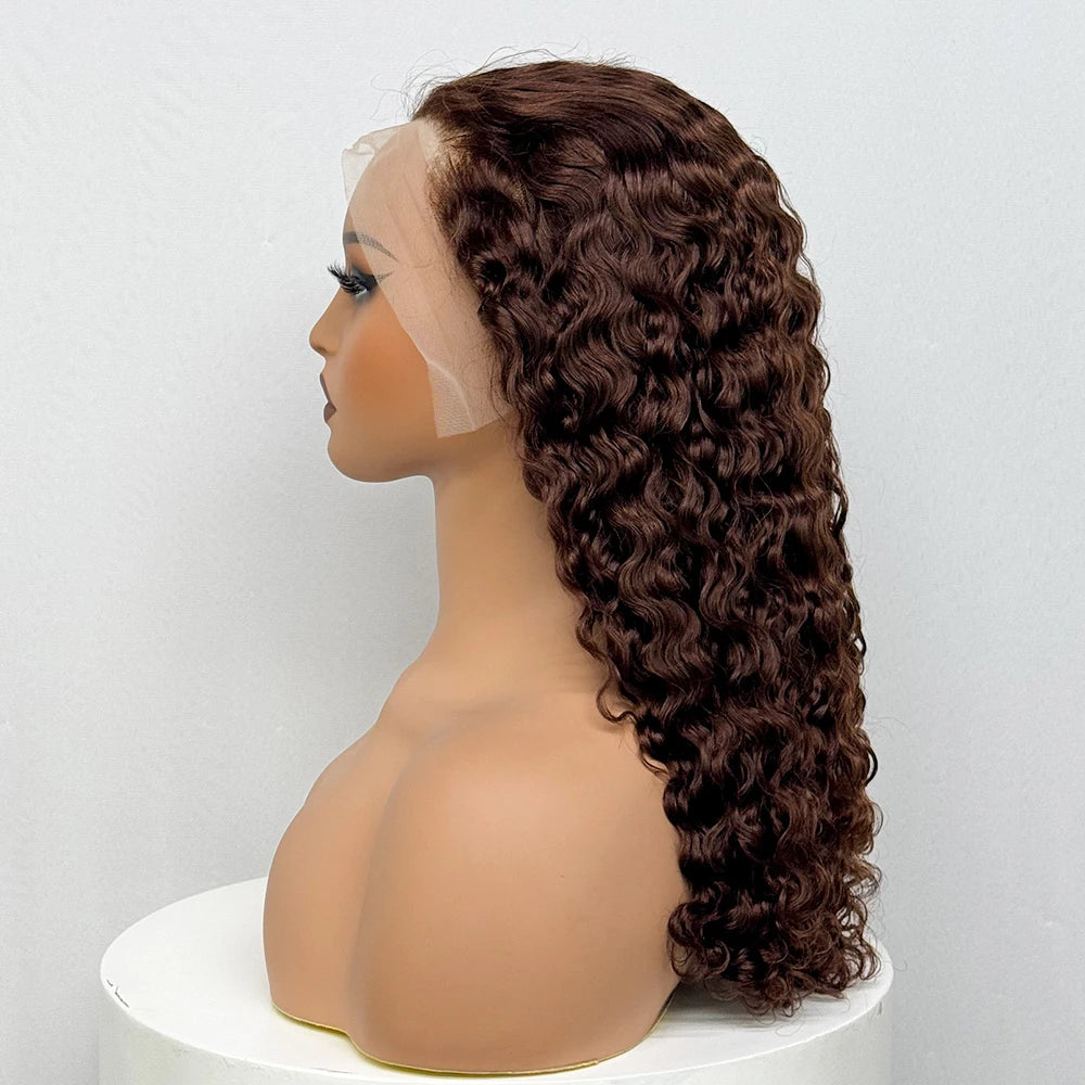 The Sumptuous Autumn — 13x4 Lace Frontal Water Wave Colored Wig (Density 250%)