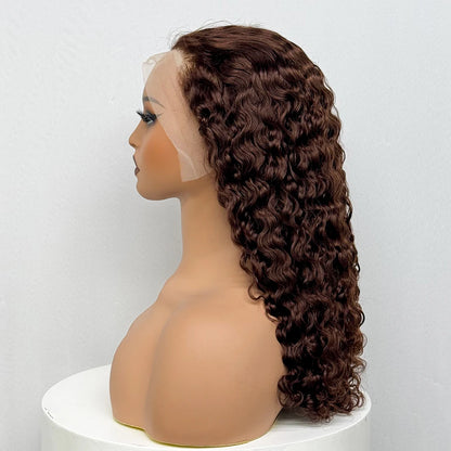 The Sumptuous Autumn — 13x4 Lace Frontal Water Wave Colored Wig (Density 250%)