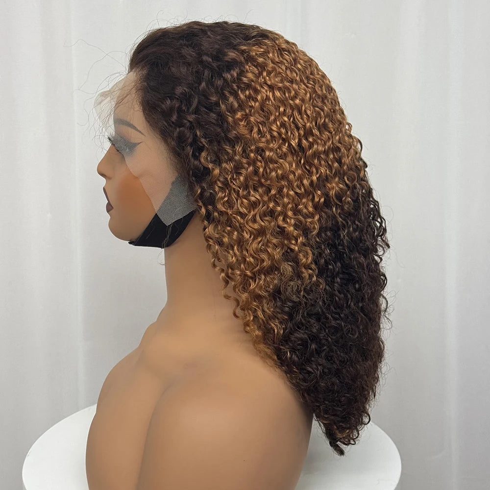 The Pixie Crown — 13x4 Lace Frontal Short Kinky Curly Wig (Density 300%)