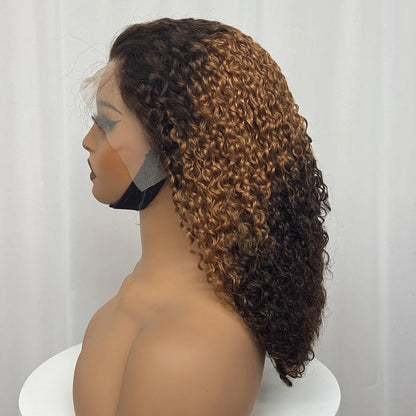 The Pixie Crown — 13x4 Lace Frontal Short Kinky Curly Wig (Density 300%)