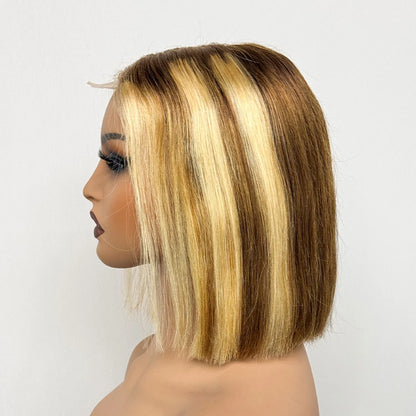 Le Carré Céleste — Perruque Bob 2x6 HD Lace Closure Bone Straight (Densité 250%)