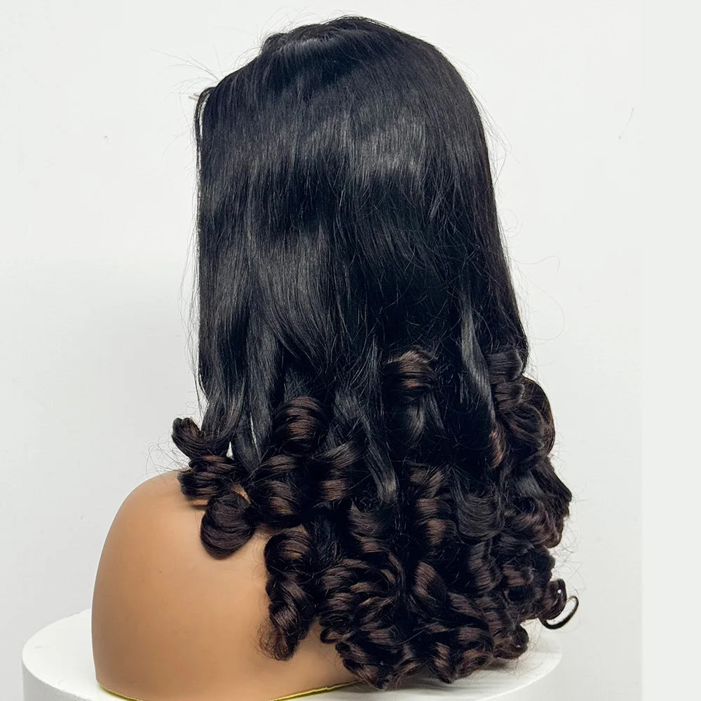 La Volcanique Spirale — Perruque 5x5 HD Lace Closure Spiral Curl (Densité Suprême 300% - 22")