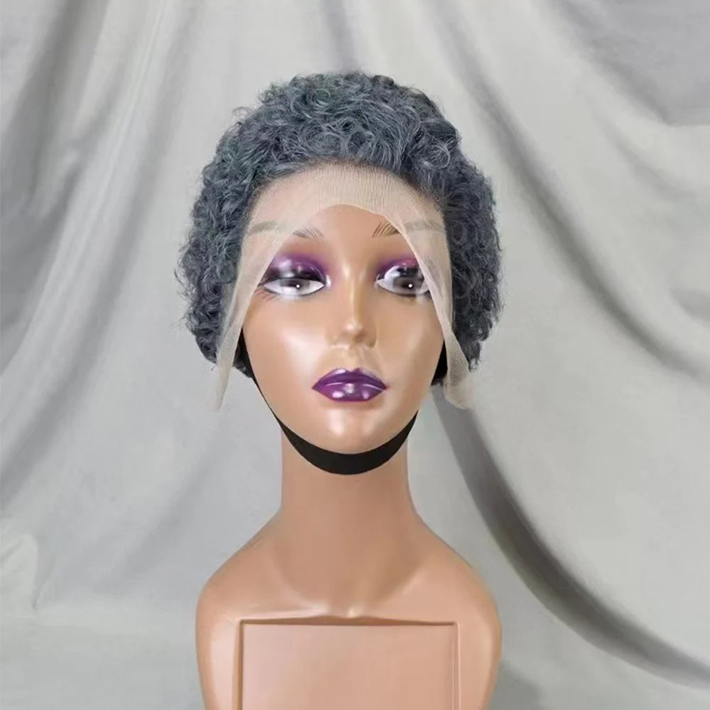 La Petite Audacieuse — Perruque 13x4 Lace Frontal Pixie Curly (Densité 180%)