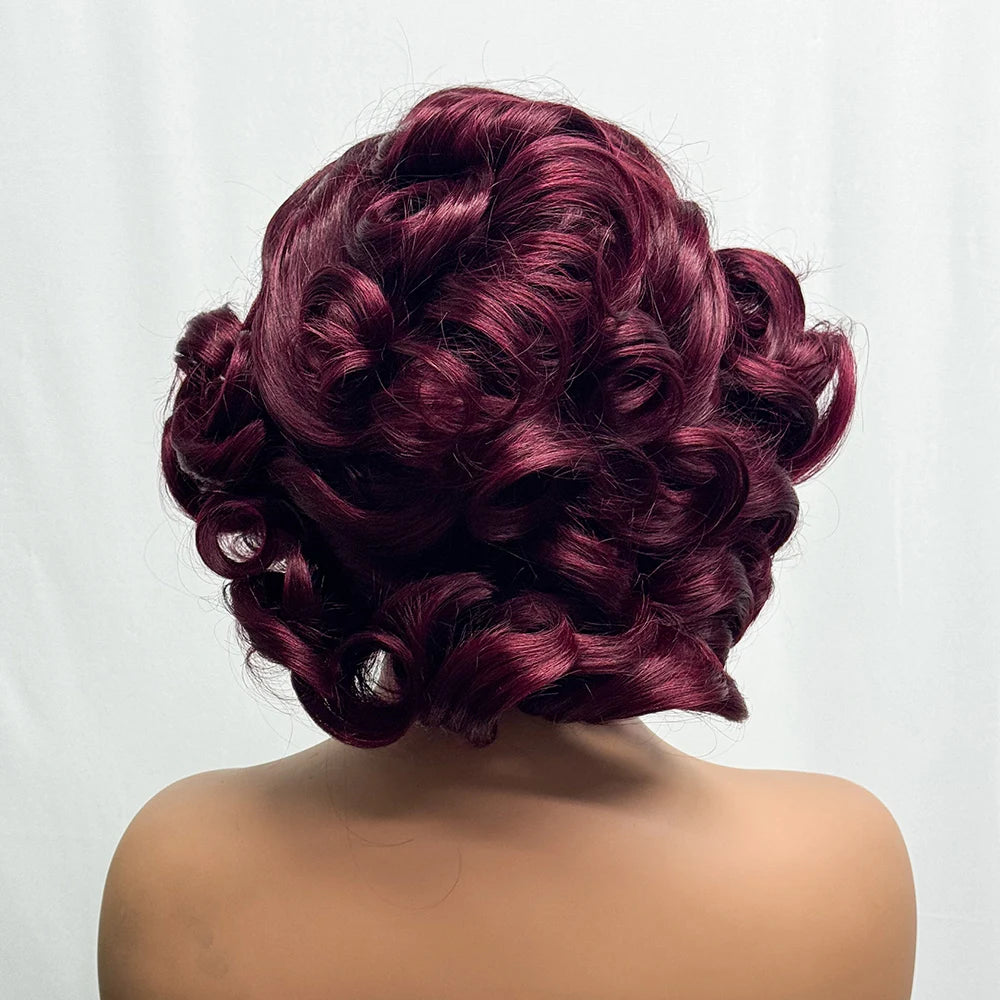 La Parisienne Bouncy — Perruque 5x5 HD Lace Closure Carré Loose Wave (Densité 250% - 14")