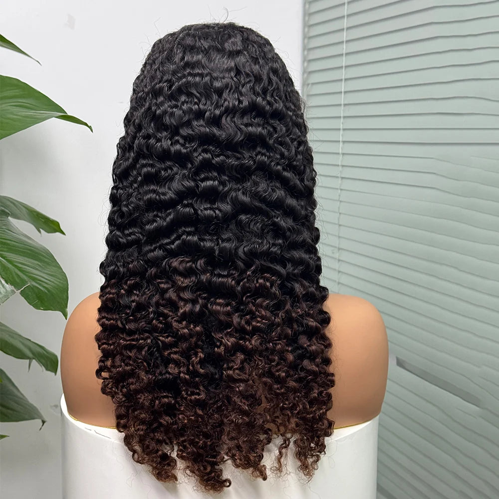 La Somptueuse Birmane — Perruque 5x5 Lace Closure Deep Curly (Densité 300%)