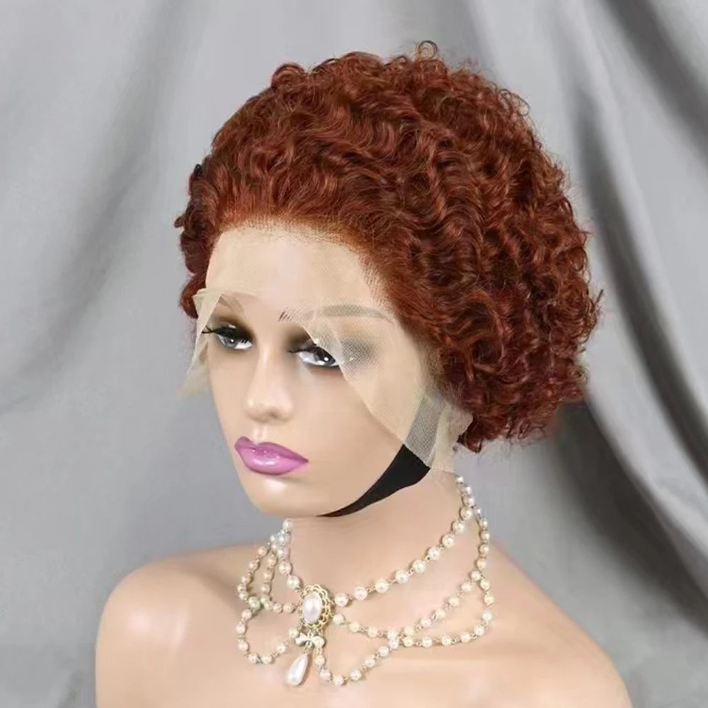 La Pixie Divine — Perruque 13x4 Lace Frontal Kinky Curly (Densité 180%)