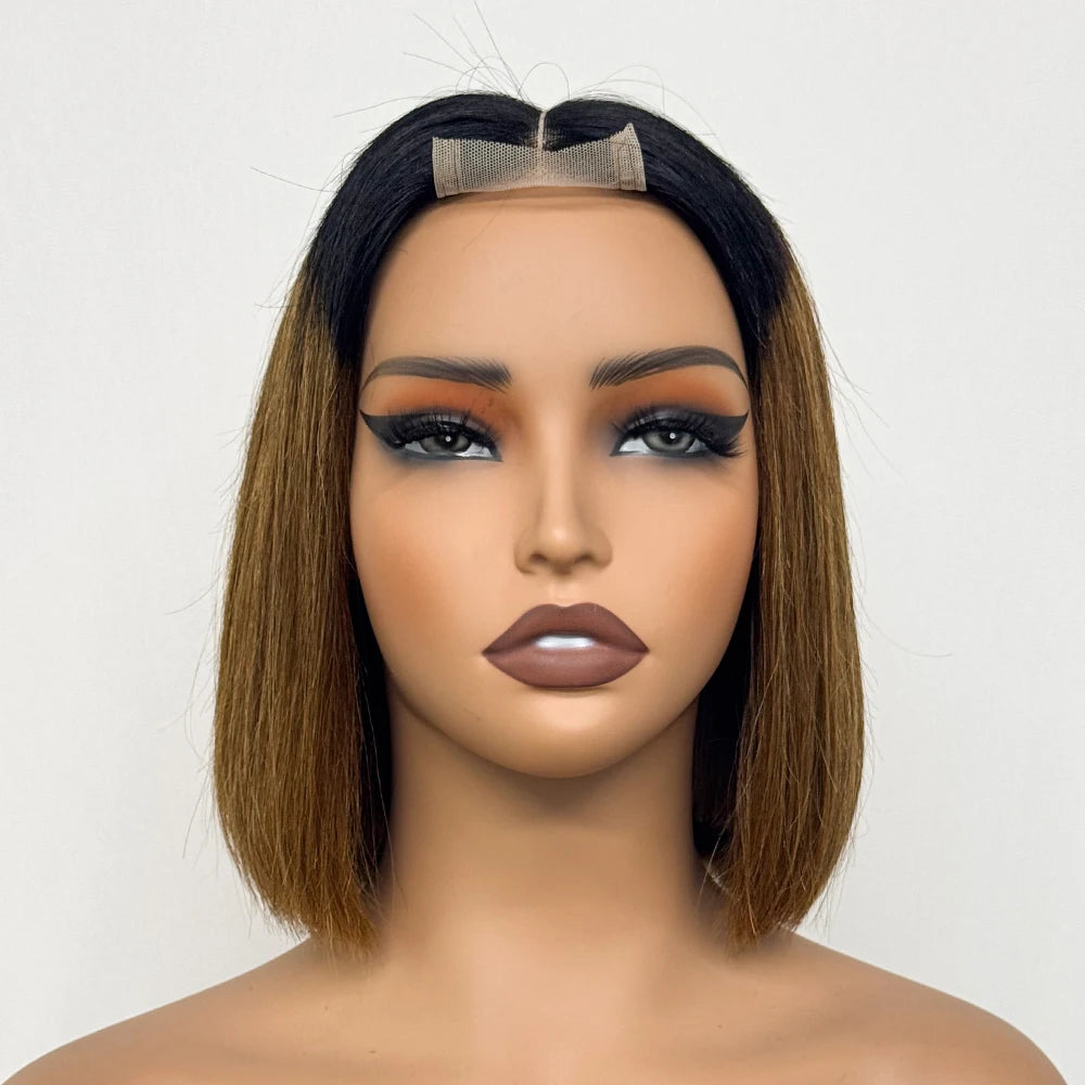 Le Carré Céleste — Perruque Bob 2x6 HD Lace Closure Bone Straight (Densité 250%)
