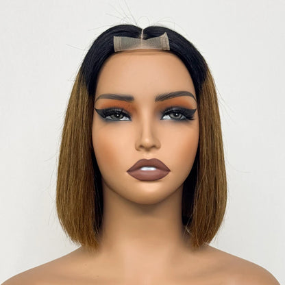 Le Carré Céleste — Perruque Bob 2x6 HD Lace Closure Bone Straight (Densité 250%)