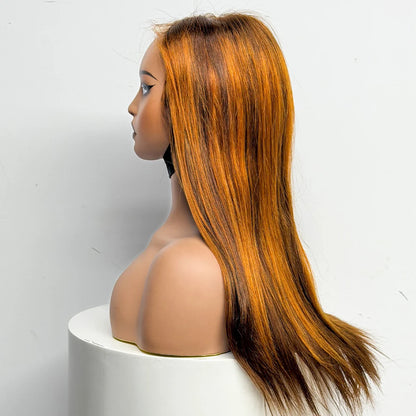 The Majestic Smooth — 4x4 Lace Closure Straight Wig (Supreme Density 280% - 22")
