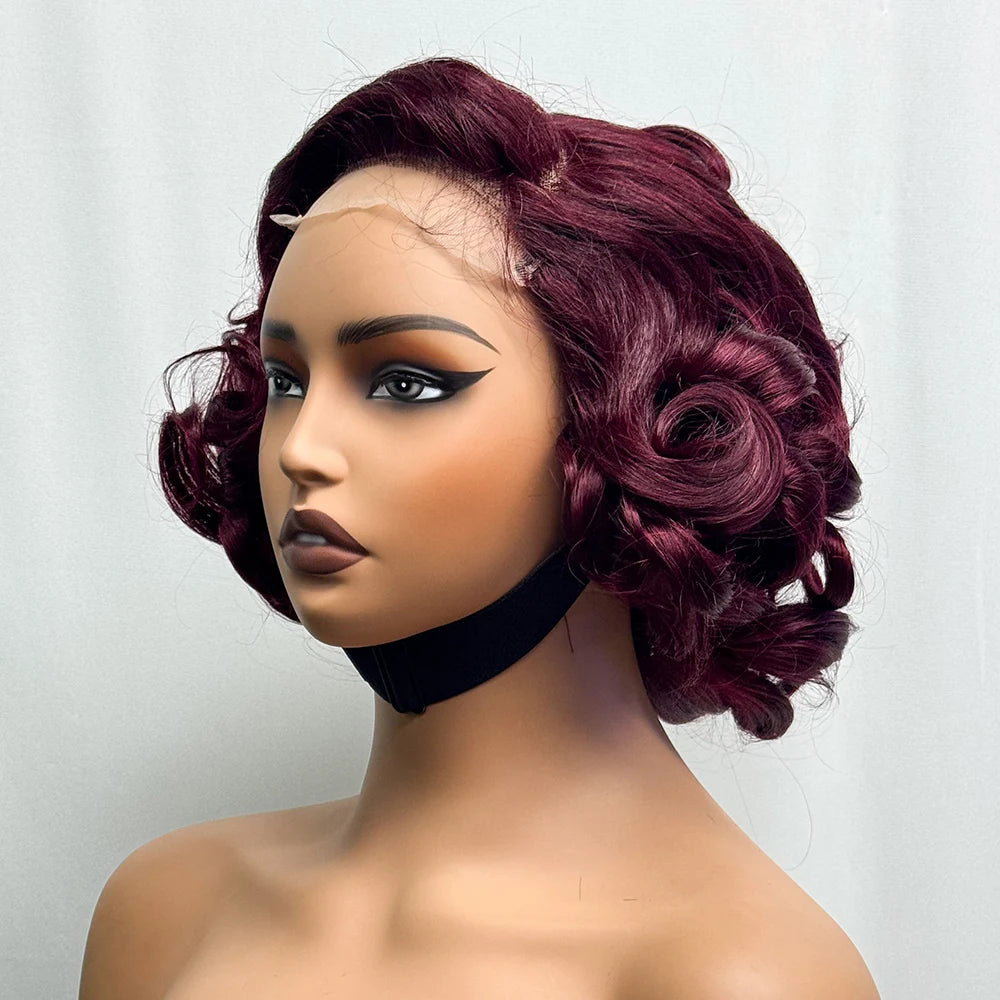 La Parisienne Bouncy — Perruque 5x5 HD Lace Closure Carré Loose Wave (Densité 250% - 14")