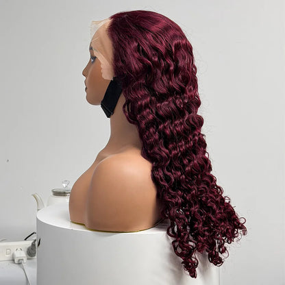The Ebony Mermaid — 13x4 HD Lace Frontal Water Wave Wig (Density 300%)