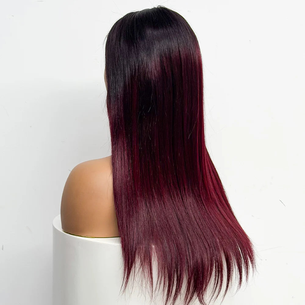 The Majestic Smooth — 4x4 Lace Closure Straight Wig (Supreme Density 280% - 22")