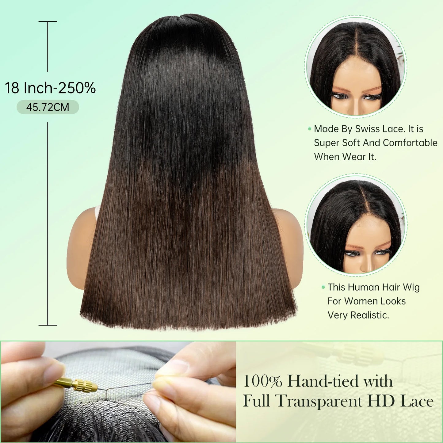 Le Carré Impérial — Perruque 2x6 HD Lace Bob Raw Hair Vietnamien