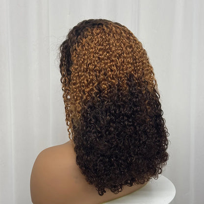 The Pixie Crown — 13x4 Lace Frontal Short Kinky Curly Wig (Density 300%)