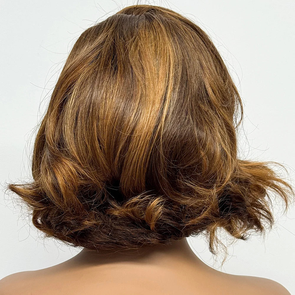 The Voluptuous Short Bob — 5x5 Lace Closure Loose Bouncy Wig (Density 230%)