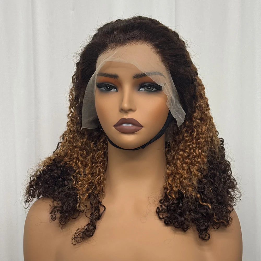 The Pixie Crown — 13x4 Lace Frontal Short Kinky Curly Wig (Density 300%)