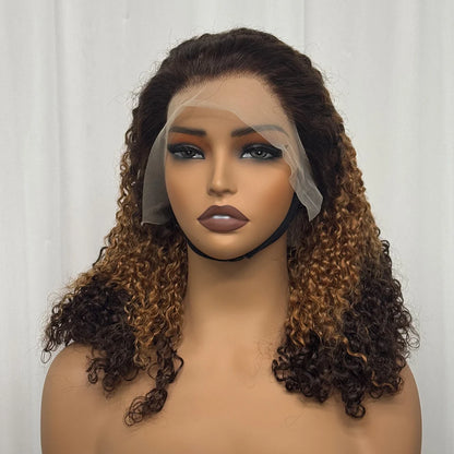 The Pixie Crown — 13x4 Lace Frontal Short Kinky Curly Wig (Density 300%)