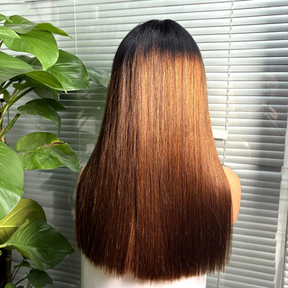 The Divine Straight — 2x6 HD Lace Closure Colored Wig (Density 300%)
