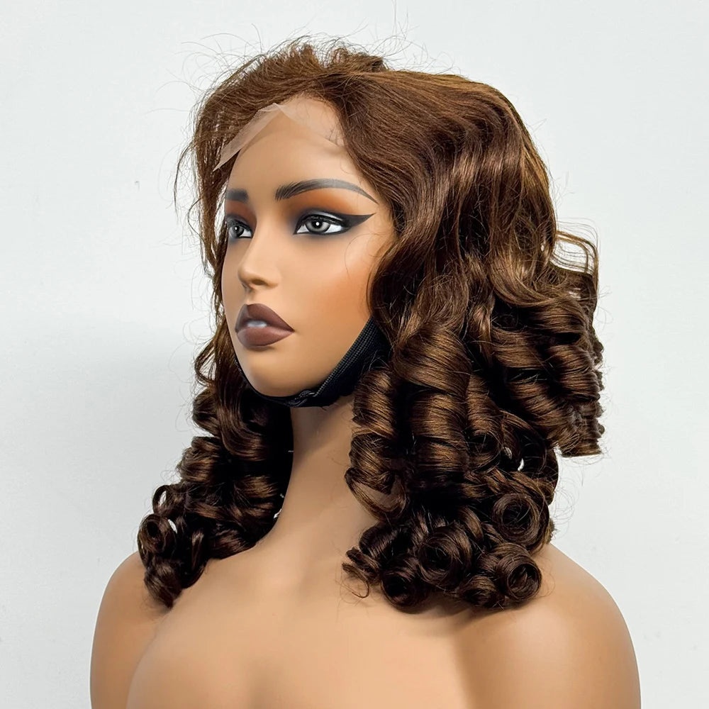 La Royale Bouncy — Perruque 4x4 Lace Closure Loose Wave (Densité Suprême 300% - 22")