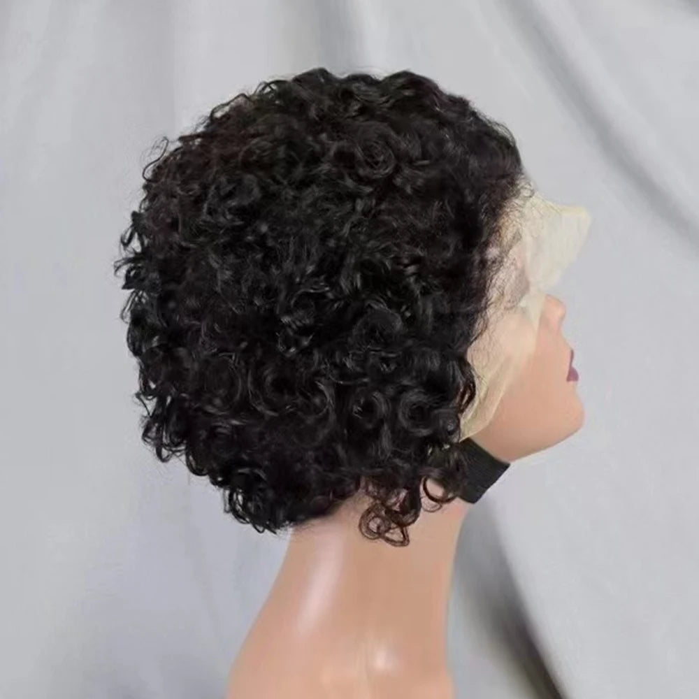 La Pixie Divine — Perruque 13x4 Lace Frontal Kinky Curly (Densité 180%)