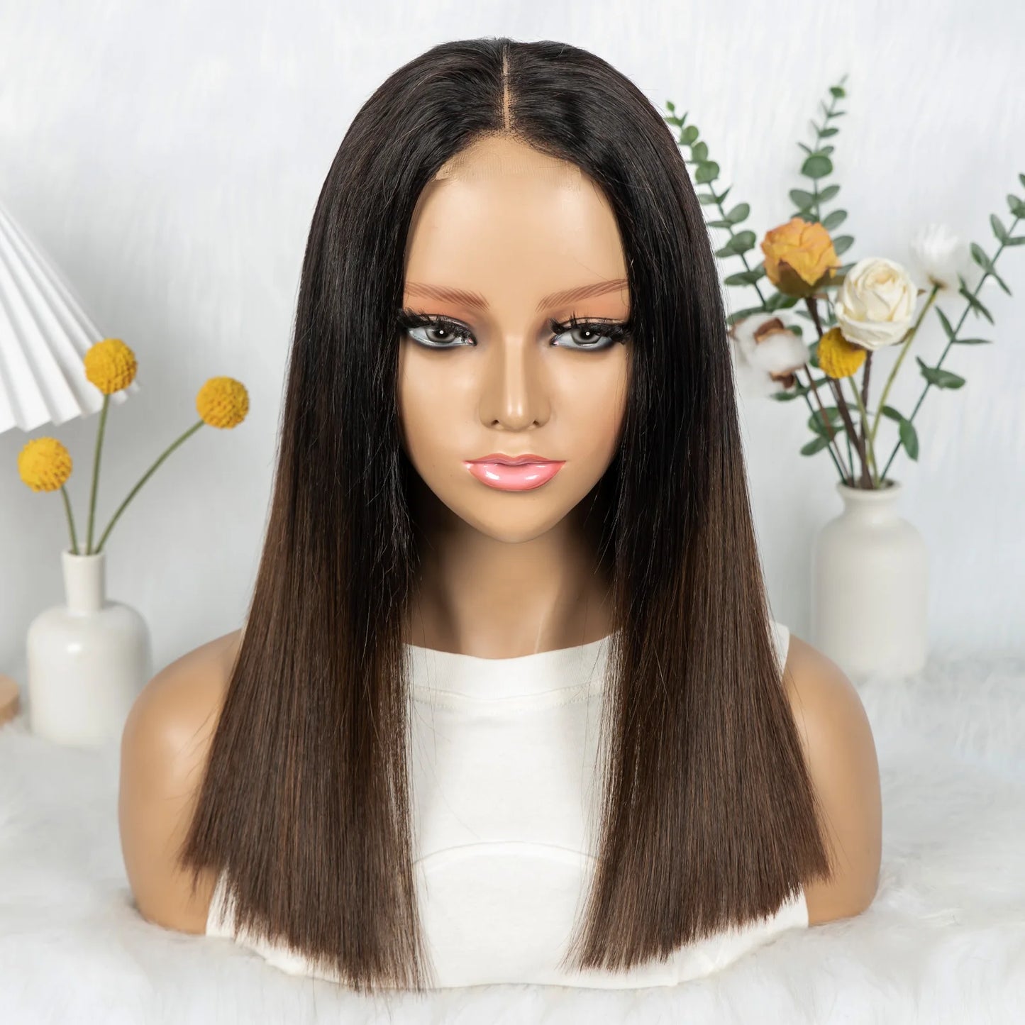 The Sunset Dynasty Smooth — 2x6 Real HD Lace Closure Straight Wig (Density 300%)