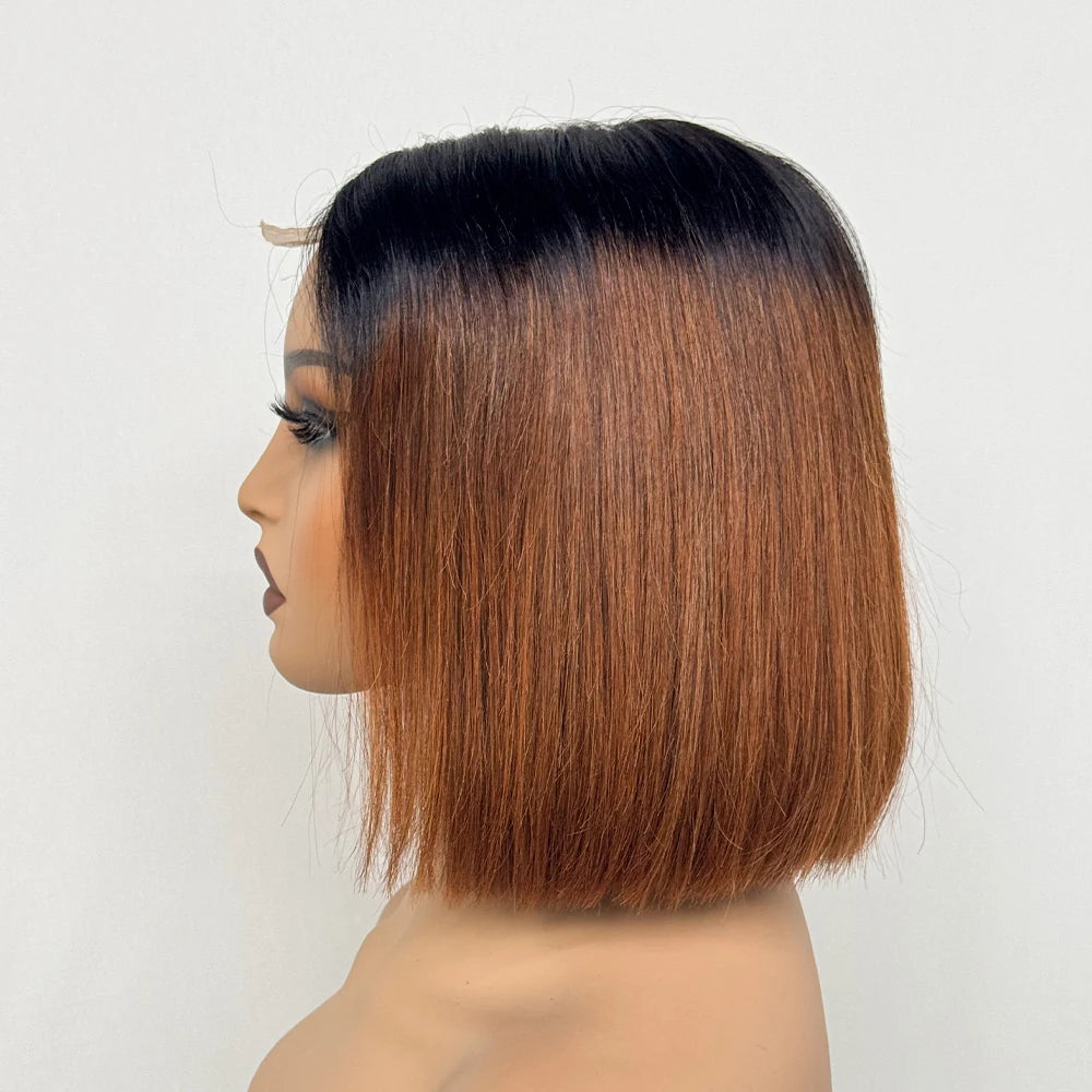 Le Carré Céleste — Perruque Bob 2x6 HD Lace Closure Bone Straight (Densité 250%)