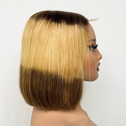 Le Carré Céleste — Perruque Bob 2x6 HD Lace Closure Bone Straight (Densité 250%)