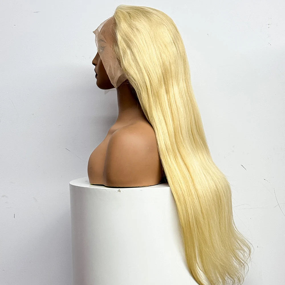 The Solar Smooth — 13x4 Lace Frontal Straight Blonde #613 Wig (Density 250%)