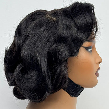 The Voluptuous Short Bob — 5x5 Lace Closure Loose Bouncy Wig (Density 230%)