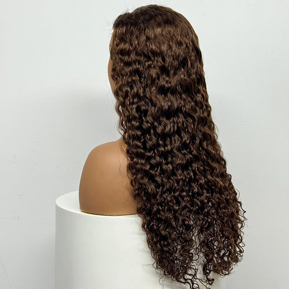 The Supreme Cascade — 4x4 HD Lace Closure Deep Water Wave Wig (Supreme Density 300% - 28")